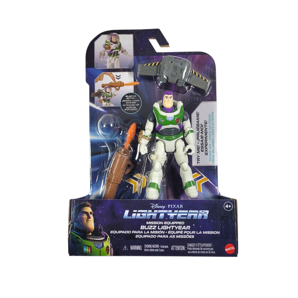 Disney Pixar Buzz Lightyear Action Figure & Accessories, Mission Equipped Figure